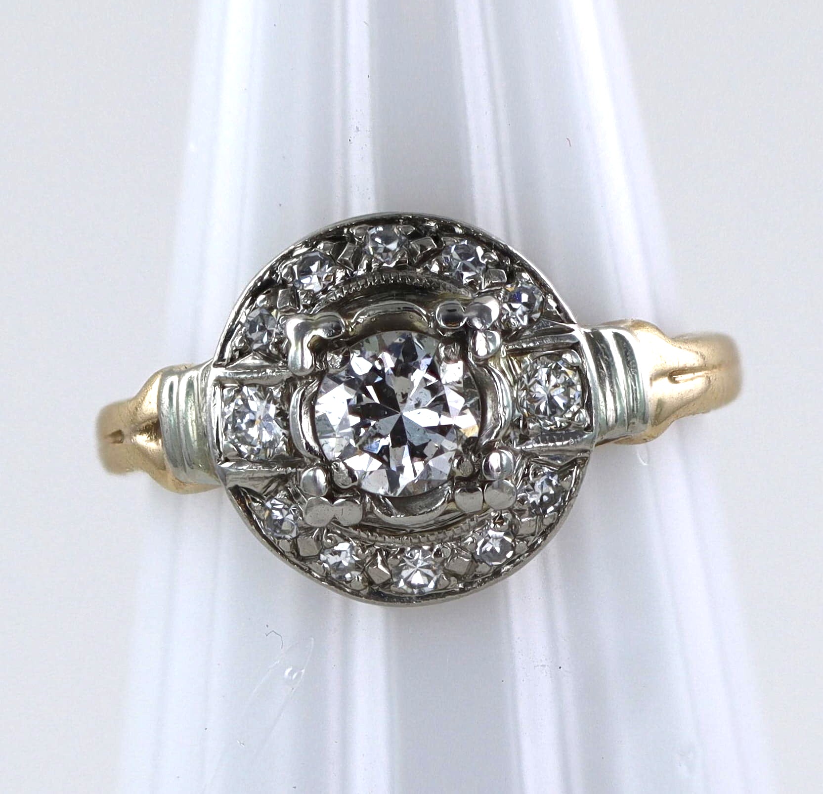 Antique 14K Ring with Diamonds