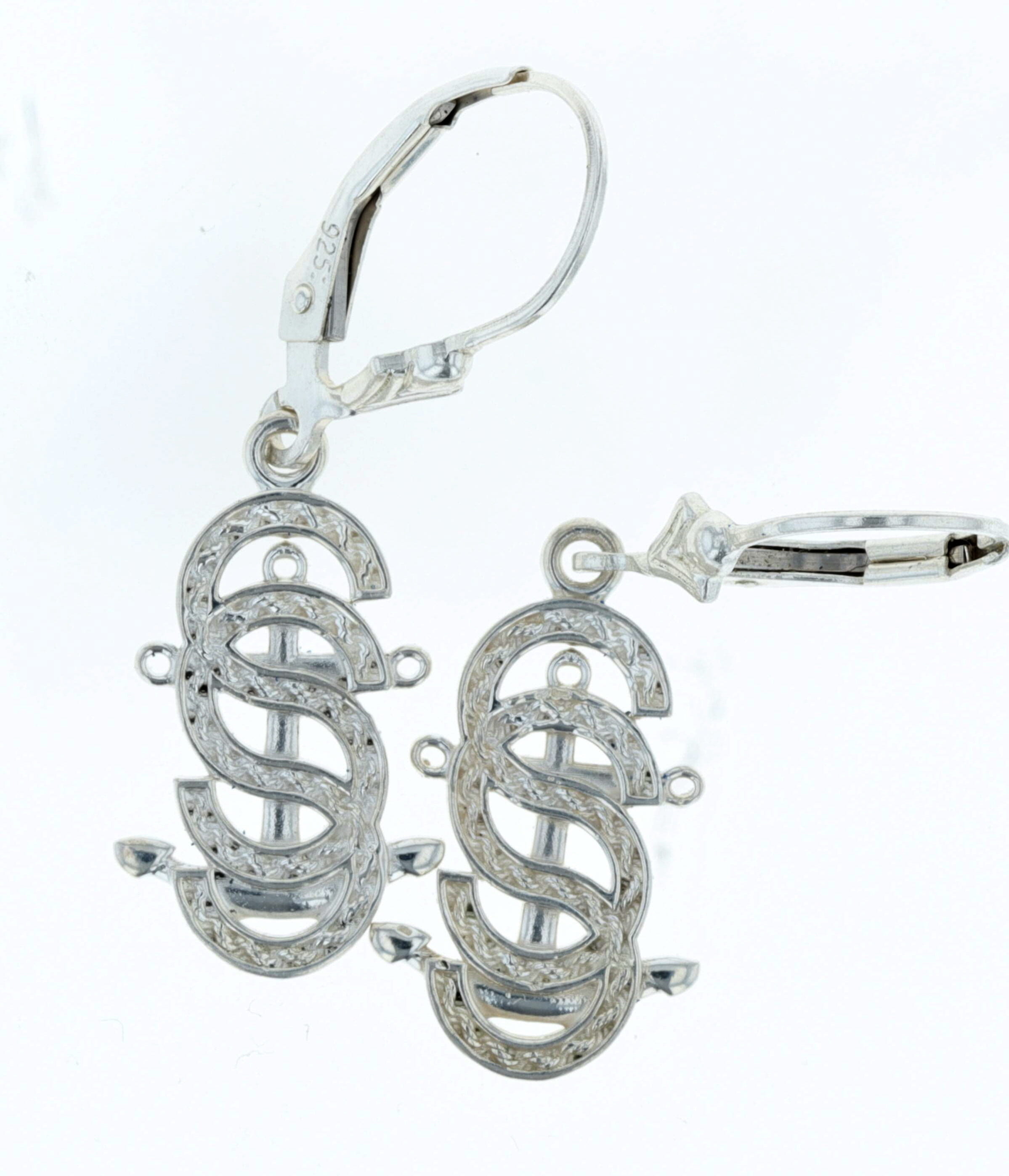 Rope Salty Sister Lever-Back Earrings