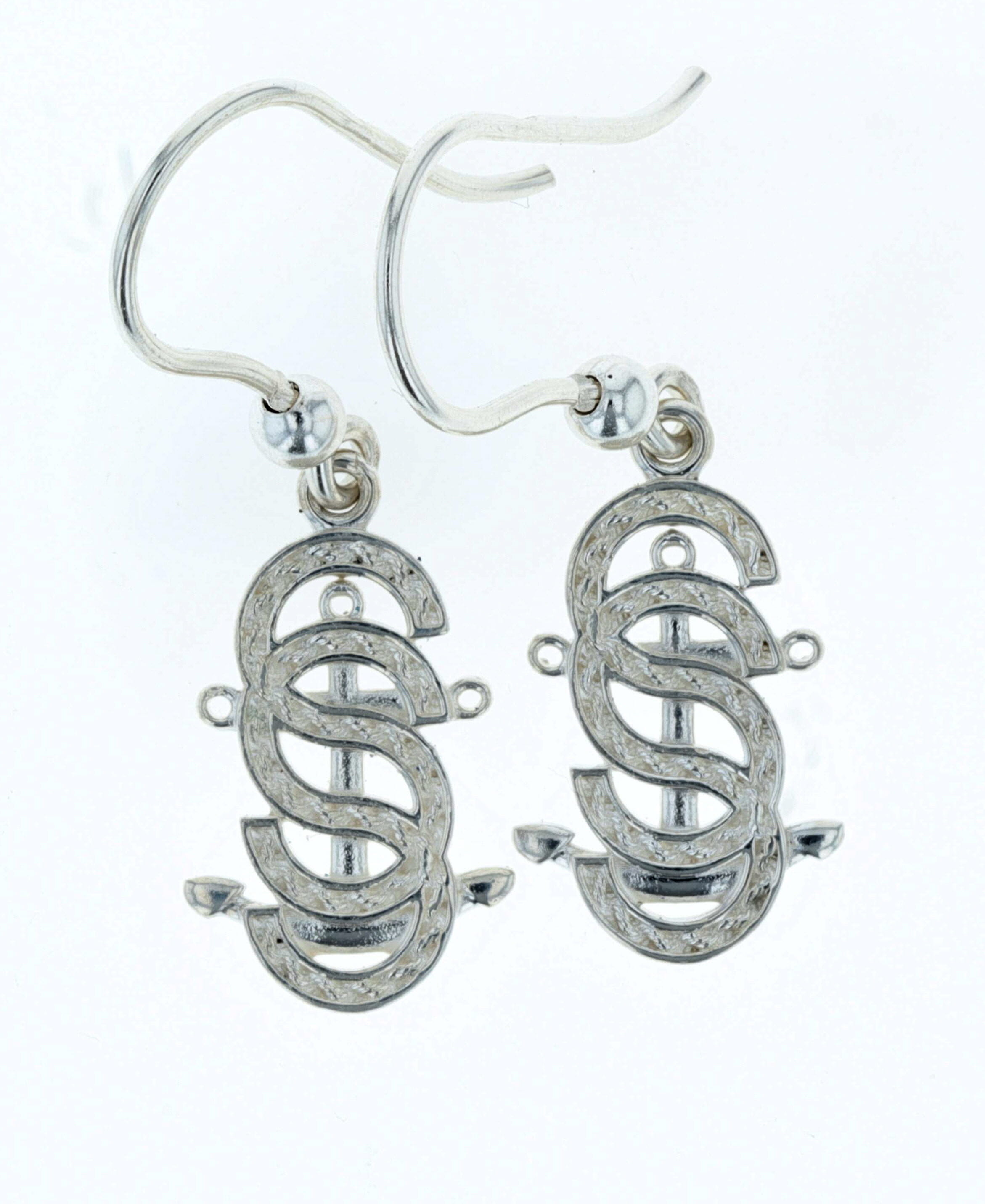 Rope Salty Sisters Anchor Earrings
