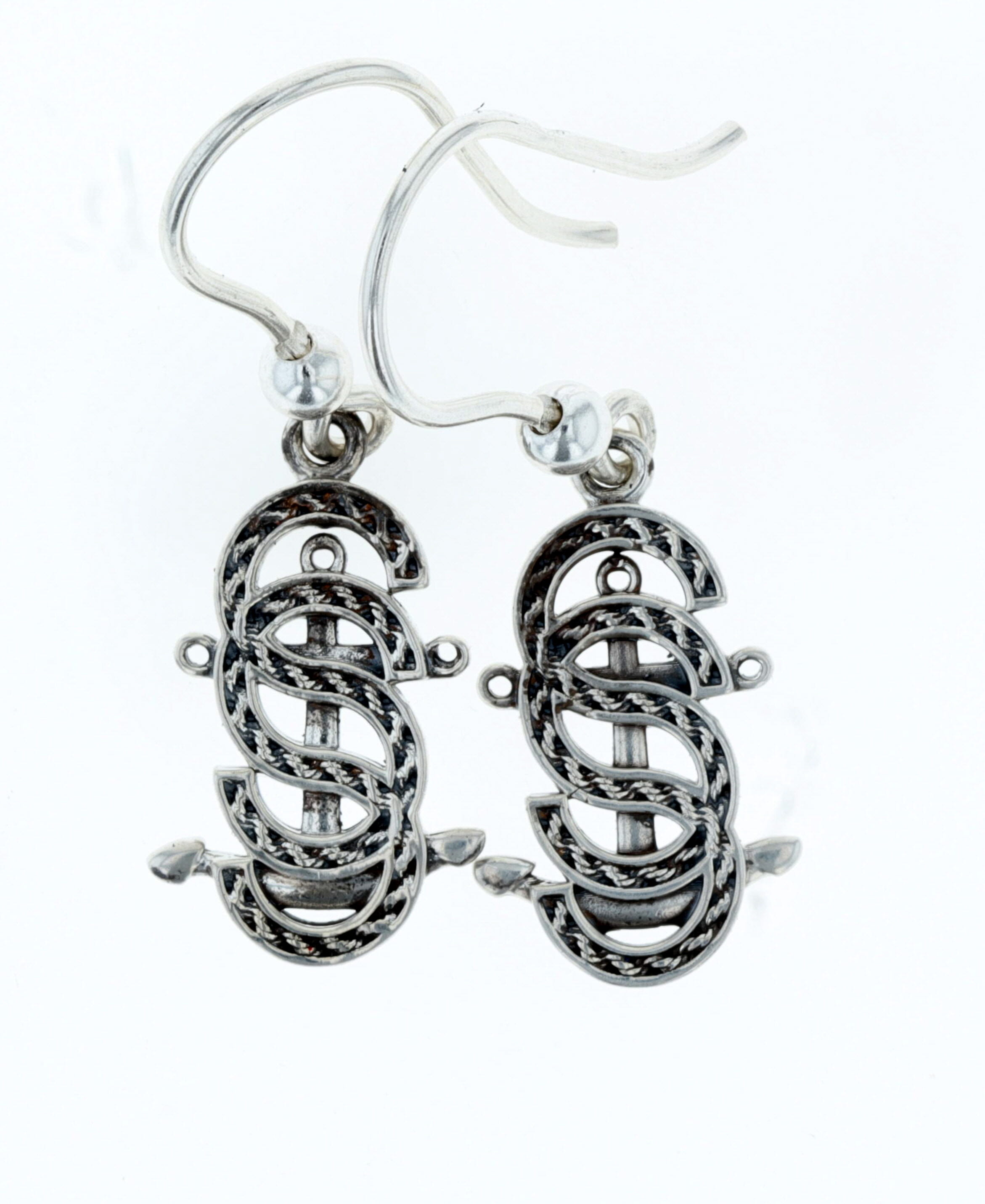 Rope Salty Sisters Anchor Earrings