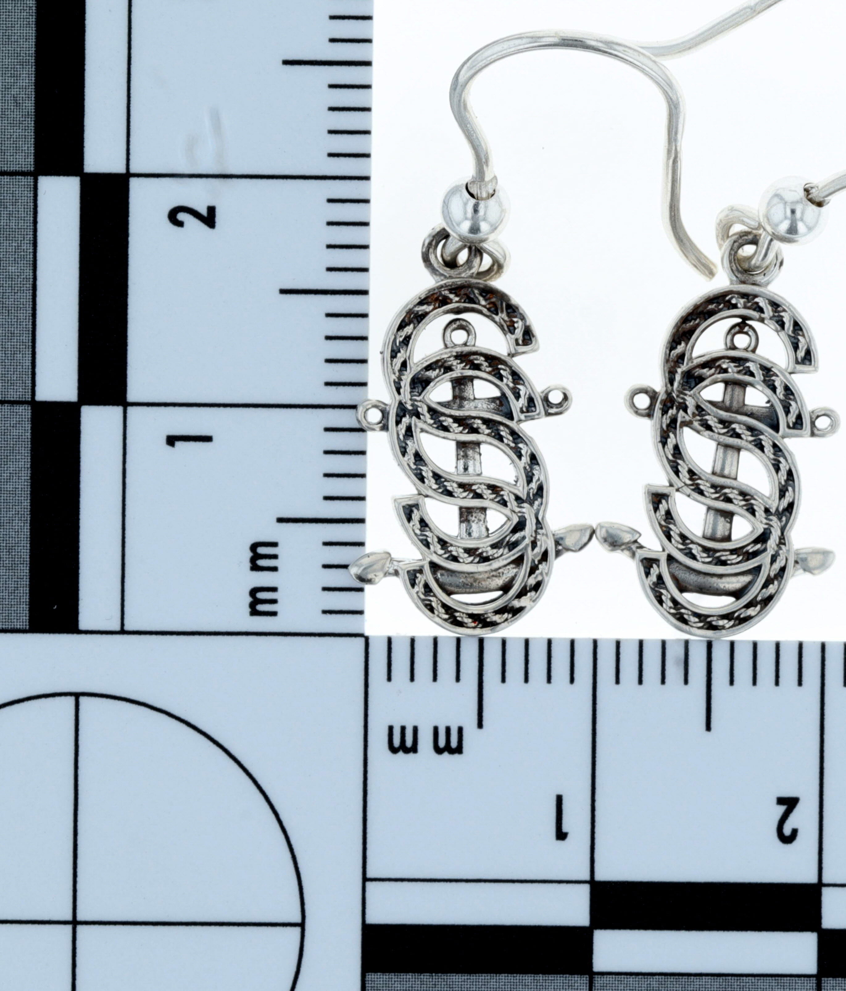 Rope Salty Sisters Anchor Earrings