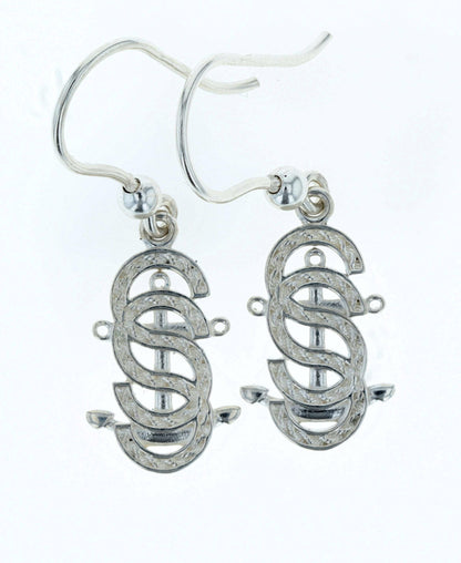 Rope Salty Sisters Anchor Earrings