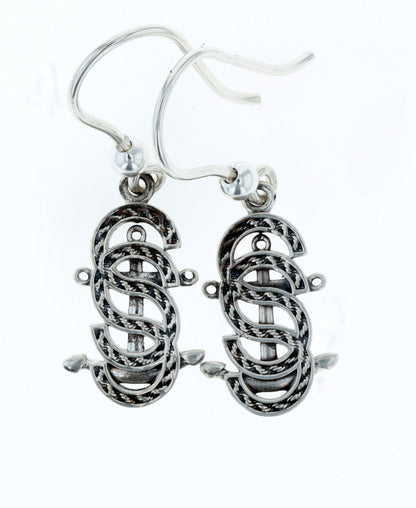 Rope Salty Sisters Anchor Earrings