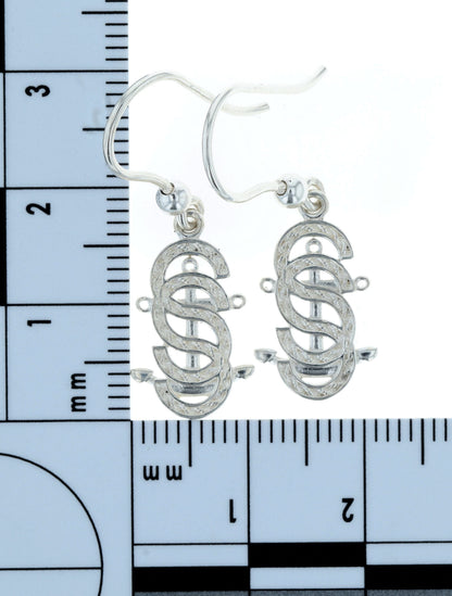 Rope Salty Sisters Anchor Earrings