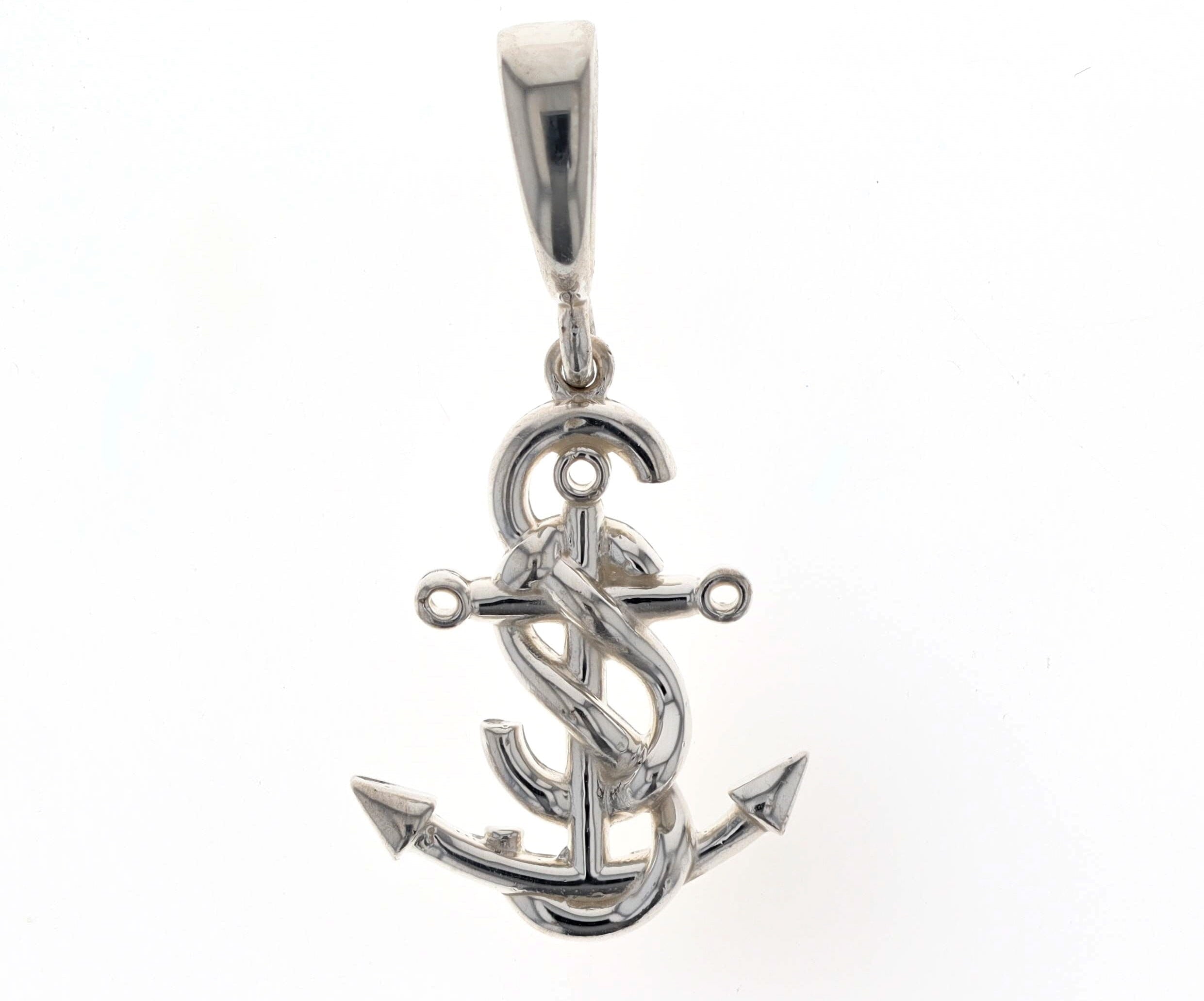 Small Salty Sister's Anchor Pendant